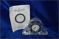 Waterford / Sieko Quartz Desk Clock / Paperweight