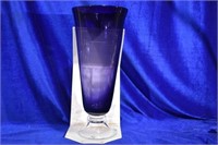 Large Amethyst Glass Vase