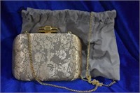 Ladies Talbot Evening Purse w/ Dust Bag Gold Tone