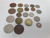 Lot de 20 pièces de monnaie anciennes