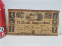 Billet de 1000$ des États-Unis de 1840