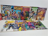 Lot de 9 Bande dessinée Marvel vintage