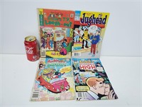 4 bandes dessinées vintage de la série Archie