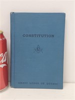 Livre de la Constitution de la Grande Loge du