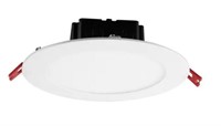 6 in. White Flush Round Wet Rated LED Integrated