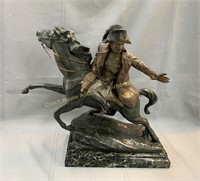 R. Nannini large Napoleon speltor sculpture on