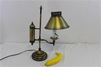 Vintage Electric Argand Brass Desk Lamp