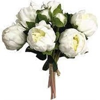 14" Real Touch Latex Peony Bunch Artificial Spring