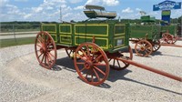 John Deere High Wheel wagon w/ spring seat,