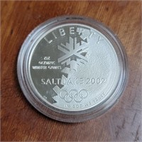 2002p Olympics Silver Dollar 90% Silver