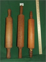 3 early rolling pins