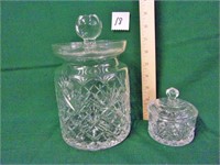 2 glass jars
