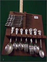 service for 8 Wallace flatware