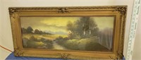 Antique Art in Gilded Frame