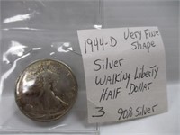 1944-D Silver Walking Liberty Half Dollar