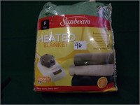 Sunbeam heated blanket in package