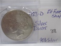 1923-D Silver Dollar 90% silver