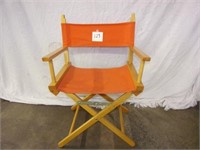 orange director chair