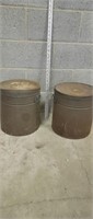 Vintage Metal Storage Cans