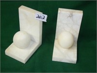 marble book ends