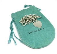 Tiffany & Co. Sterling Heart Tag Bracelet.