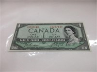 1954 DEVIL'S FACE  CANADIAN $1 DOLLAR BANK NOTE