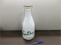 LEDUC DAIRY HAWKESBURY SILKSCREEN MILK BOTTLE