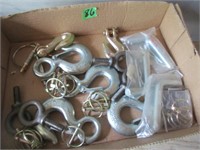 NEW LOT OF HITCH PINS-CHAIN HOOKS ETC