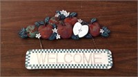 Hand painted wooden welcome home wall hanger