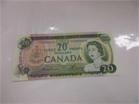 1969 UNCIRCULATED CANADA $20 DOLLAR BANK NOTE
