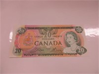 1979 UNCIRCULATED CANADA $20 DOLLAR BANK NOTE