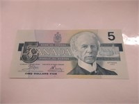 1986 UNCIRCULATED CANADA $5 DOLLAR BANK NOTES