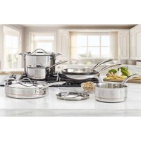 10 Piece 5-ply Stainless Steel Cookware Set