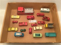 Matchbox and various other cars and trucks