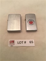 Zippo lighters lot of 2 untested