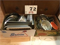 Pots pans cookie sheets other items lot