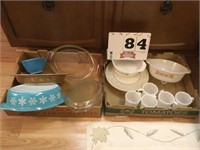 Pyrex and fire king dishes lot