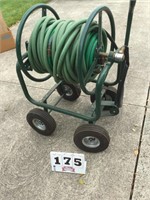 Mobile hose cart with hose