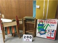 Vintage chairs and cushions