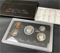 1992 U.S. Mint Silver Proof Coin Set