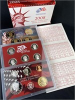 2008 U.S. Mint Silver Proof Coin Set