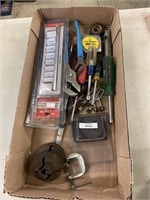Box of tools, two new socket sets SAE and metric,