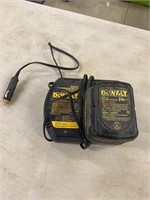 Dewalt 24 V battery and charger with cigarette