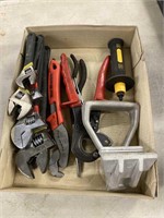 Tools with a full set of crescent wrenches.