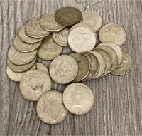 (26) 40% Silver Kennedy Half Dollars 1966-1969