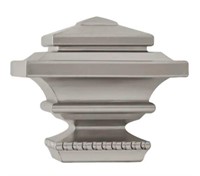 Mix and Match 1 in. Square Curtain Rod Finial