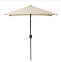 Corliving Square Tilting Warm White Patio Umbrella
