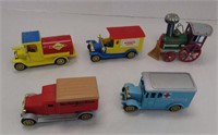 5 small model cars