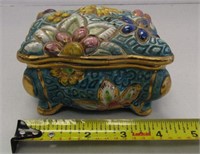 Porcelain Jewelry Box- Made in Belgium