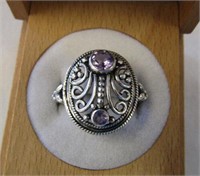925 Silver Fancy Ring Size 8.75